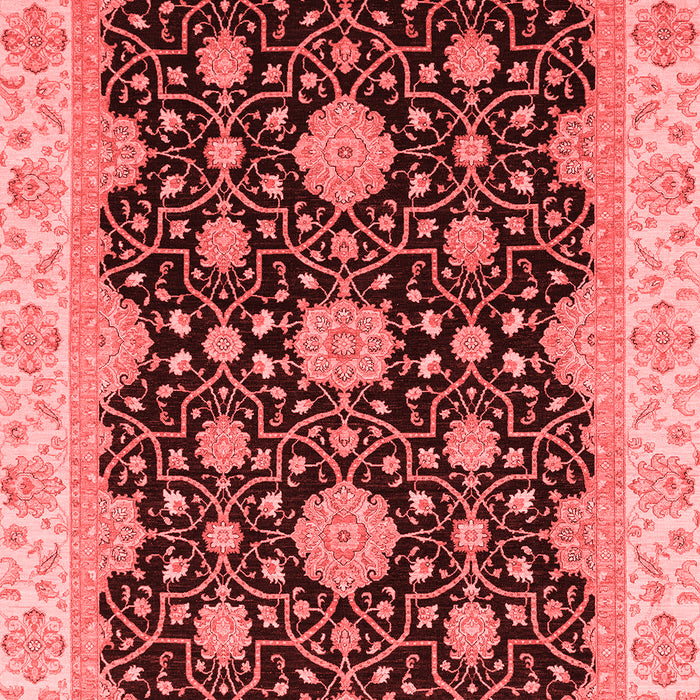 Machine Washable Oriental Red Traditional Rug, wshabs4060red