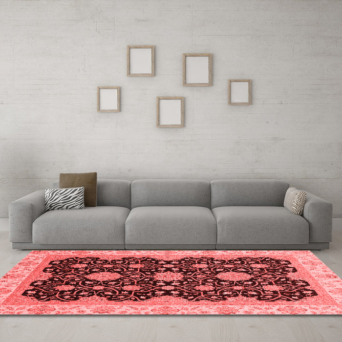 Traditional Red Washable Rugs