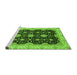 Sideview of Machine Washable Oriental Green Traditional Area Rugs, wshabs4060grn