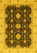 Oriental Yellow Traditional Rug, abs4060yw