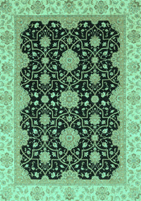 Oriental Turquoise Traditional Rug, abs4060turq