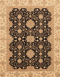 Machine Washable Abstract Sangria Brown Rug, wshabs4060