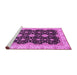 Sideview of Machine Washable Oriental Purple Traditional Area Rugs, wshabs4060pur