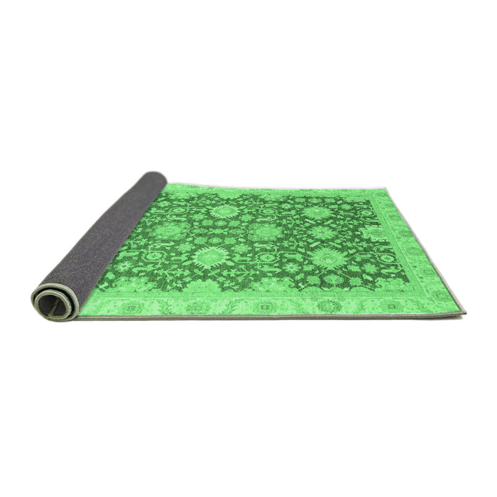 Sideview of Oriental Emerald Green Traditional Rug, abs4061emgrn