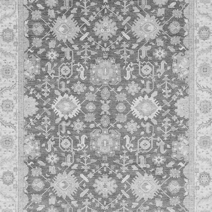 Machine Washable Oriental Gray Traditional Rug, wshabs4061gry