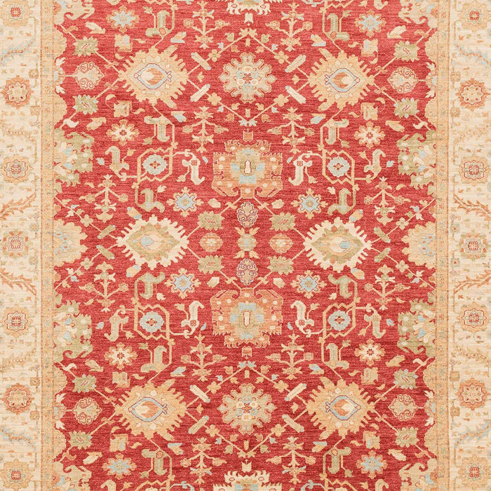 Machine Washable Abstract Bright Orange Rug, wshabs4061