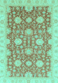 Oriental Turquoise Traditional Rug, abs4061turq