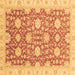 Square Oriental Brown Traditional Rug, abs4061brn