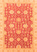 Oriental Orange Traditional Rug, abs4061org