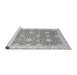 Sideview of Machine Washable Oriental Gray Traditional Rug, wshabs4061gry