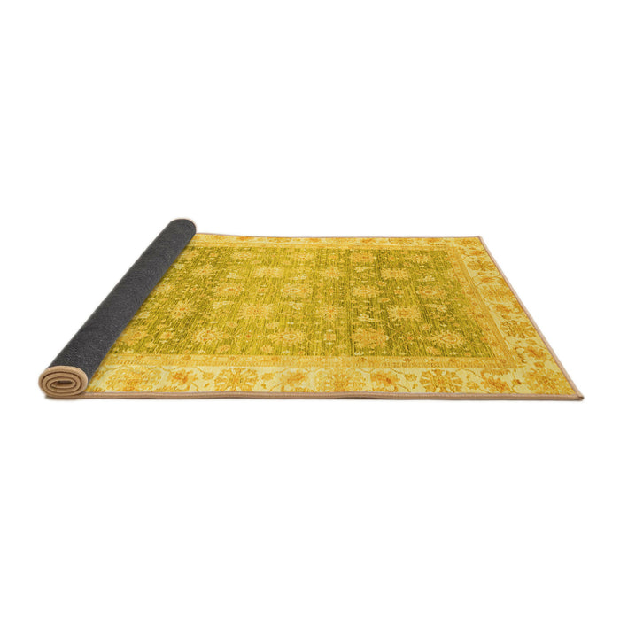 Sideview of Oriental Yellow Traditional Rug, abs4062yw