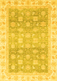 Oriental Yellow Traditional Rug, abs4062yw