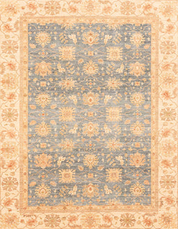 Abstract Brown Gold Oriental Rug, abs4062