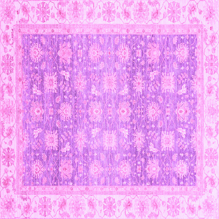 Square Oriental Purple Traditional Rug, abs4062pur