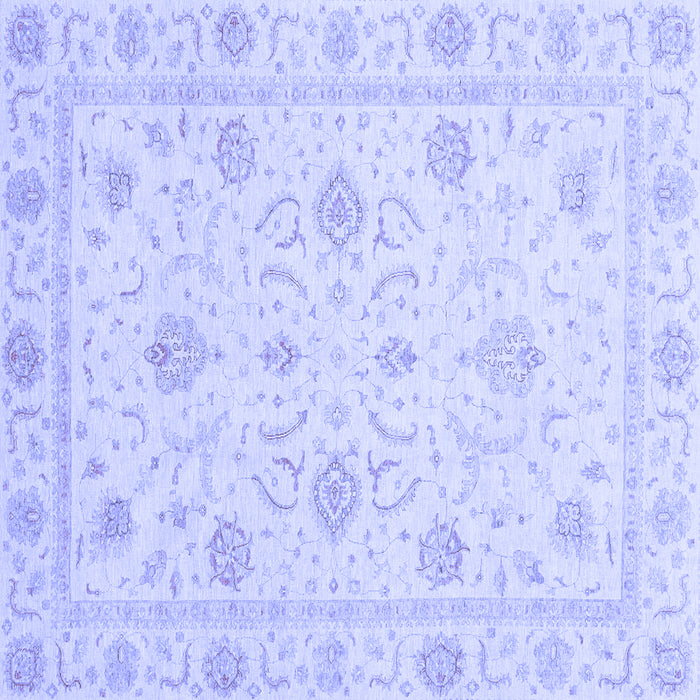 Square Oriental Blue Traditional Rug, abs4063blu