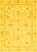 Oriental Yellow Traditional Rug, abs4063yw