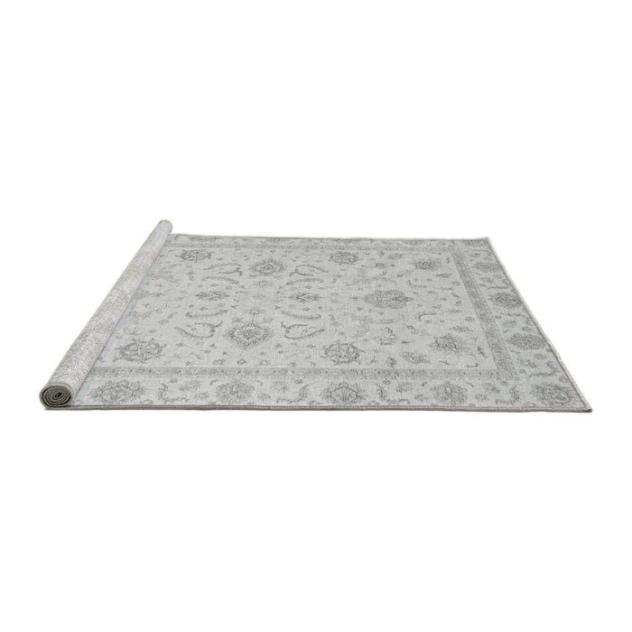 Sideview of Machine Washable Oriental Gray Traditional Rug, wshabs4063gry
