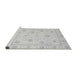 Sideview of Machine Washable Oriental Gray Traditional Rug, wshabs4063gry