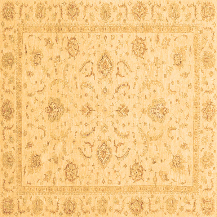 Square Oriental Brown Traditional Rug, abs4063brn