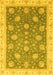 Oriental Yellow Traditional Rug, abs4064yw