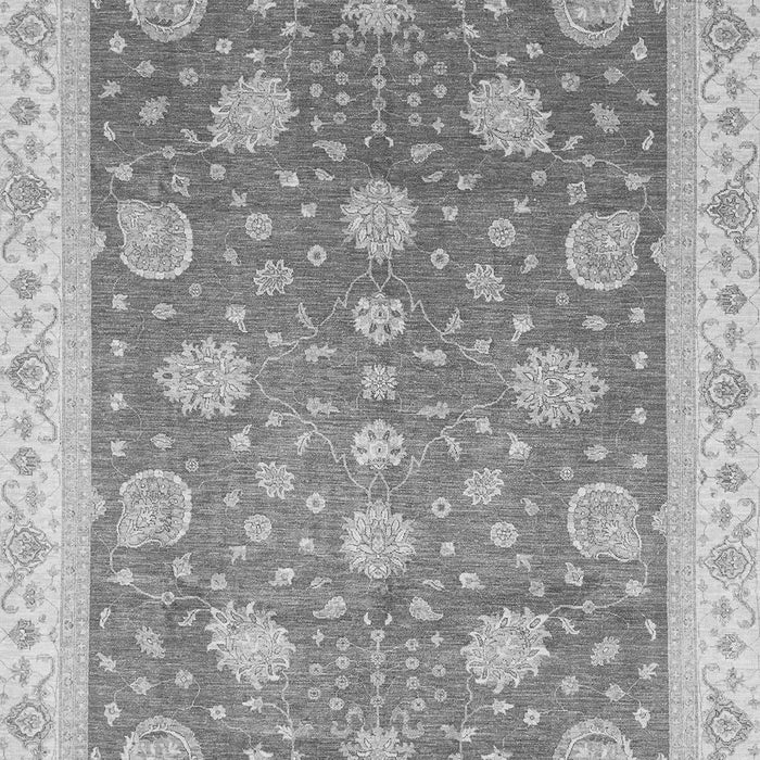 Machine Washable Oriental Gray Traditional Rug, wshabs4064gry