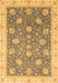 Machine Washable Oriental Brown Traditional Rug, wshabs4064brn