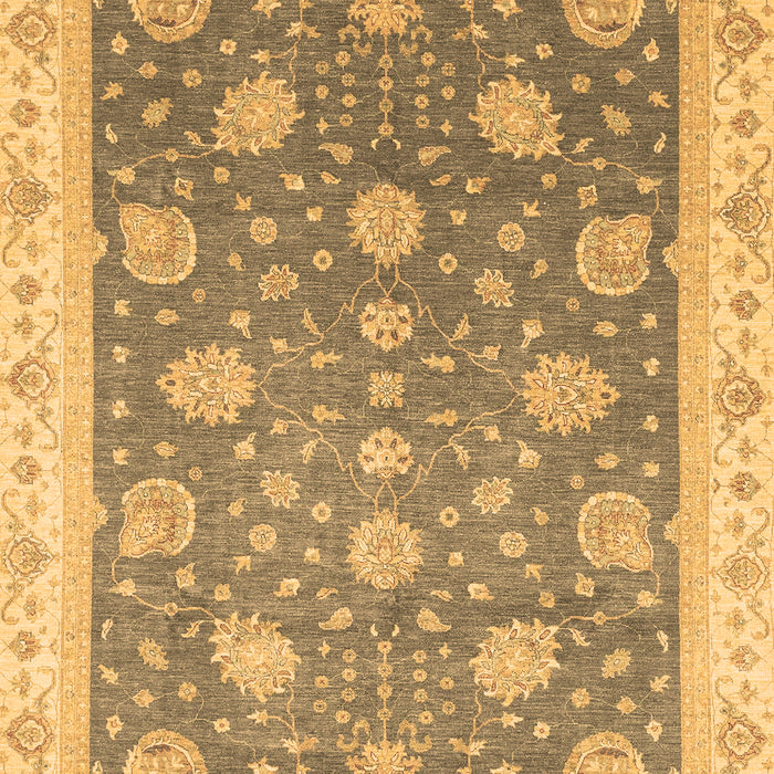 Machine Washable Oriental Brown Traditional Rug, wshabs4064brn