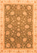 Machine Washable Oriental Orange Traditional Area Rugs, wshabs4064org