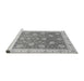 Sideview of Machine Washable Oriental Gray Traditional Rug, wshabs4064gry