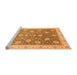 Sideview of Machine Washable Oriental Orange Traditional Area Rugs, wshabs4064org