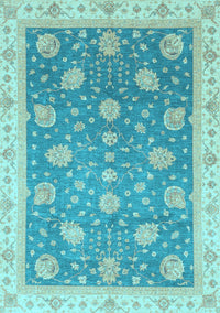 Oriental Light Blue Traditional Rug, abs4064lblu