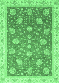 Oriental Emerald Green Traditional Rug, abs4064emgrn