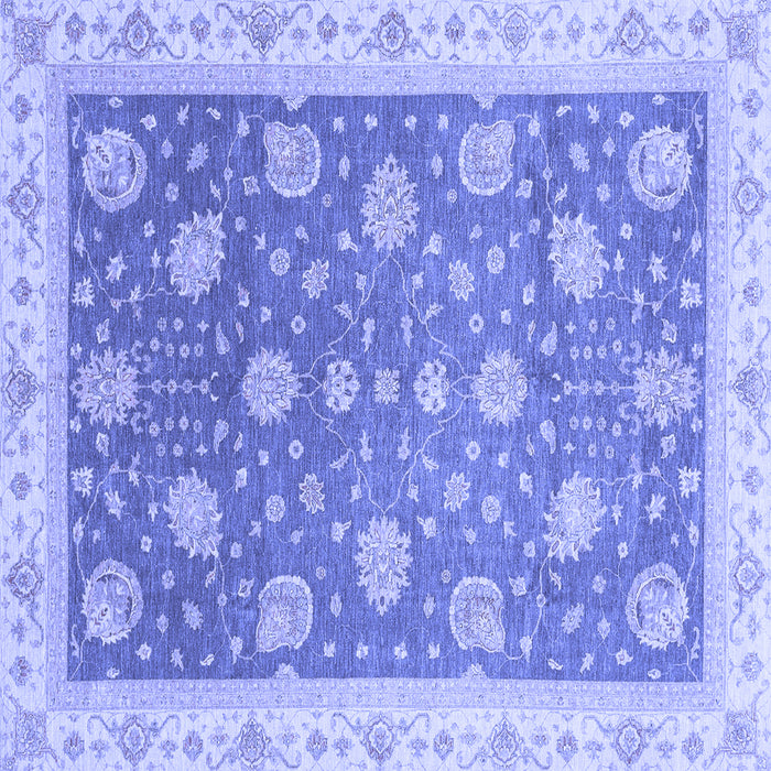 Square Oriental Blue Traditional Rug, abs4064blu
