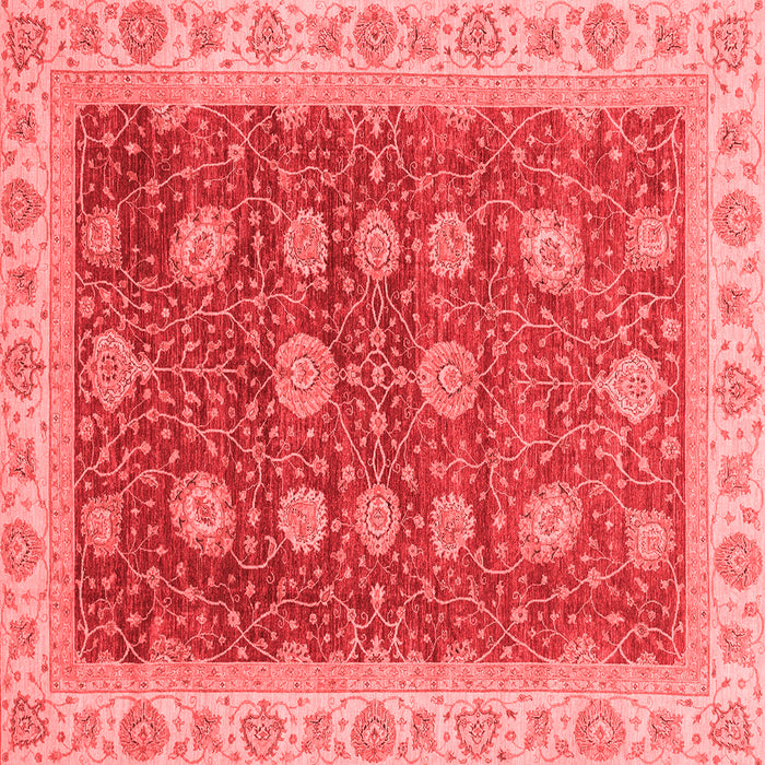 Machine Washable Oriental Red Traditional Rug, wshabs4065red