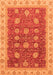 Machine Washable Oriental Orange Traditional Area Rugs, wshabs4065org