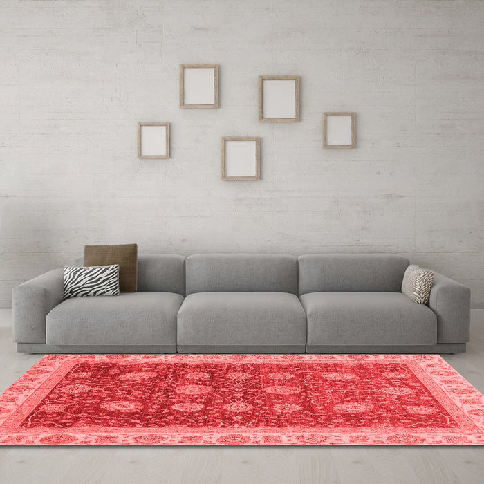Traditional Red Washable Rugs