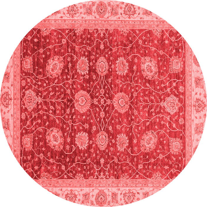 Machine Washable Oriental Red Traditional Rug, wshabs4065red