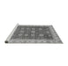 Sideview of Machine Washable Oriental Gray Traditional Rug, wshabs4065gry