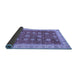 Sideview of Oriental Blue Traditional Rug, abs4065blu