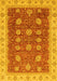 Machine Washable Oriental Yellow Traditional Rug, wshabs4065yw