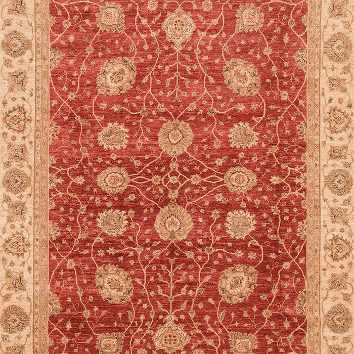 Machine Washable Abstract Orange Rug, wshabs4065