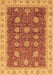 Machine Washable Oriental Brown Traditional Rug, wshabs4065brn