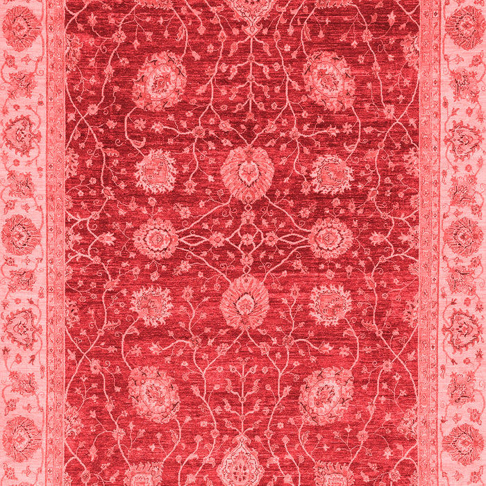 Machine Washable Oriental Red Traditional Rug, wshabs4065red