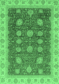 Oriental Emerald Green Traditional Rug, abs4065emgrn