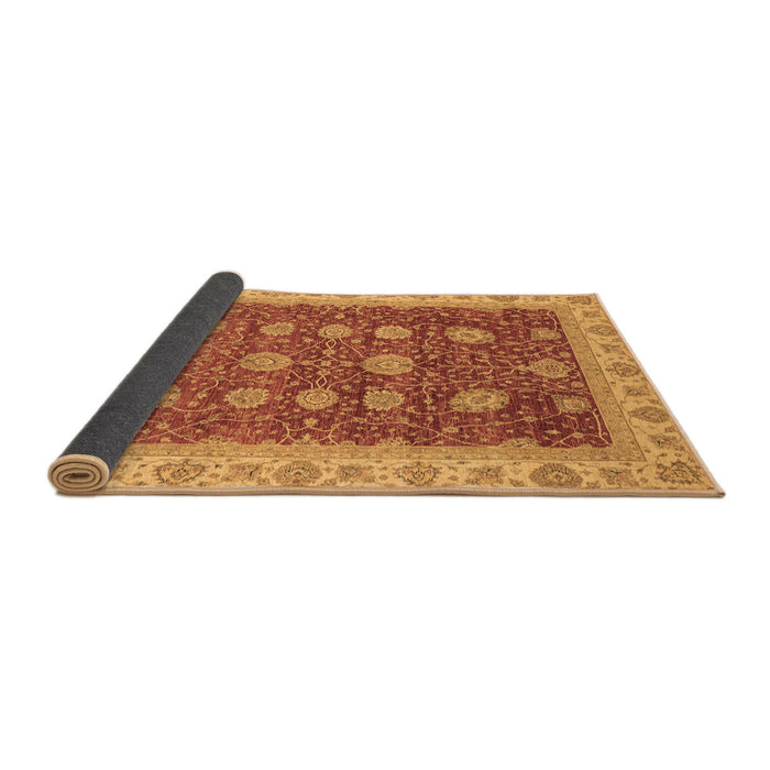 Sideview of Oriental Brown Traditional Rug, abs4065brn