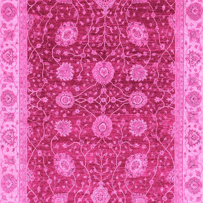 Machine Washable Oriental Pink Traditional Rug, wshabs4065pnk