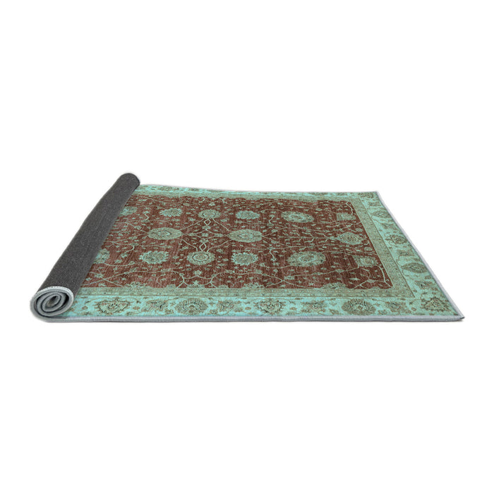 Sideview of Oriental Light Blue Traditional Rug, abs4065lblu