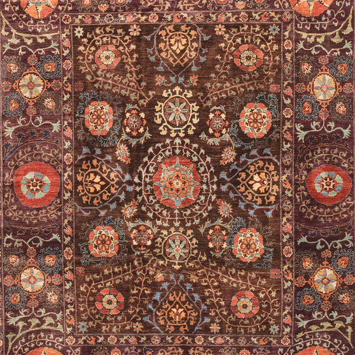 Abstract Saffron Red Oriental Rug, abs4066