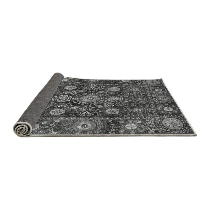 Sideview of Oriental Gray Traditional Rug, abs4066gry