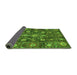 Sideview of Oriental Green Traditional Rug, abs4066grn